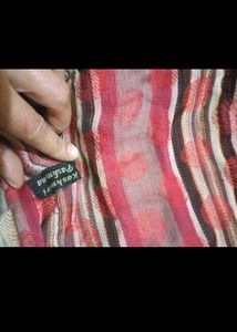 Chic Striped showl stole Scarf with Fringe