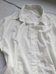 Classic White Button-Up Shirt