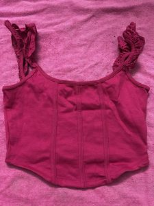Fuchsia Corset Style Top