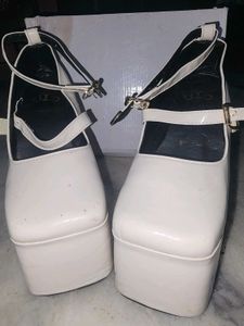Chunky Platform Mary Jane Heels