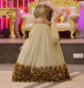 Golden Lehenga Choli
