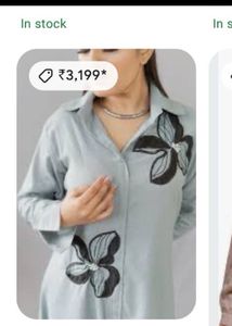 KARIGARR brand Kurta with Floral Appliques