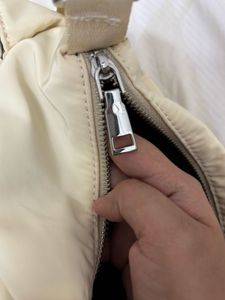 Cream/ white shoulder bag with pockets