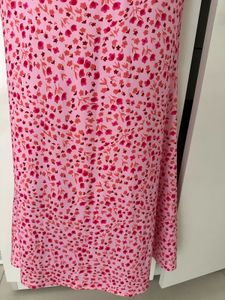 Cute Pink Floral maxi Dress
