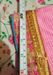 Garba/Dandiya..Pink&amp; Blue Embroidered lehnga