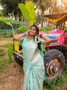 Beautiful Teal Saree