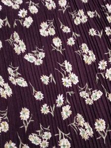 Floral Print Lace Trimmed Top