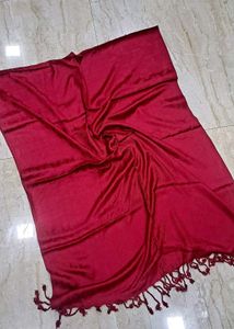 Pink Scarf with Tassels