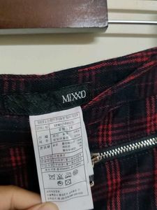 Red Plaid Mini Skirt