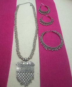 Oxidized Silver Jewelry Set