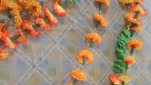 artificial marigold flower garlands