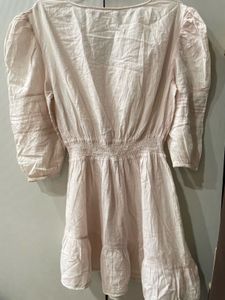 Pink Ruffled Tiered Mini Dress