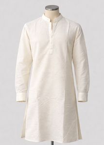 Classic Cream Striped Kurta