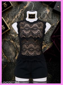 Chic Lace Trim Ribbed Tank Top
