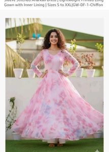 Elegant Pink Tie-Dye Maxi Dress one psc