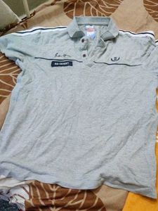 Men's Grey Polo T-Shirt