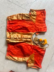 Orange &amp; Gold Blouse