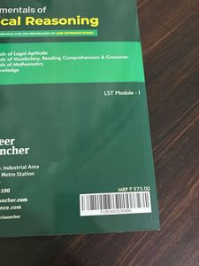 Fundamentals of Logical Reasoning Book
