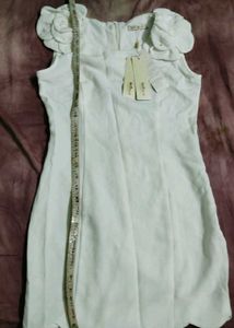 Elegant Floral Detail Mini Dress