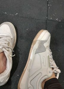 Stylish White &amp; Grey Sneakers