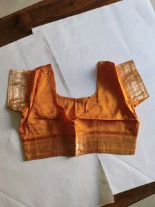 Elegant Mustard and Brown Silk Saree