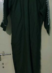 Dark Green Printed Kurta