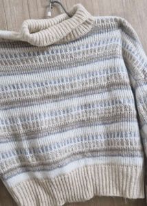 Cozy Striped Turtleneck Sweater