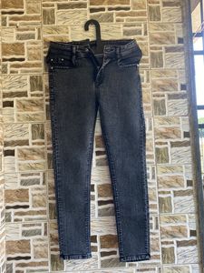 Grey High Waist Jeans