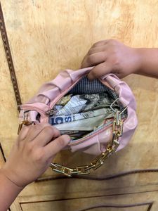 Chic Shoulder Bag with Gold Chain