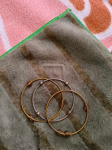 Set of 3 Metal Bangles
