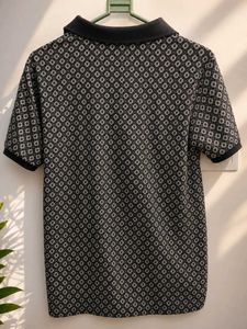Men's Geometric Print Polo T-Shirt
