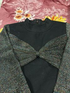 Stylish Black &amp; Shimmer top