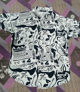 Retro Graphic Print Shirt