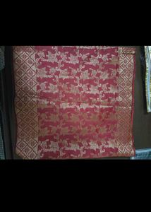 Beautiful Red Banarasi Silk Dupatta