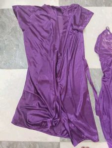Satin Nighty &amp; Robe Set