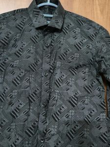 Boys full hand grey shirt