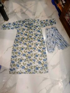 Floral Print Kurta with Pants size (S,xxl)