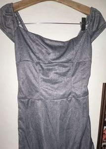 Chic Square Neck Cap Sleeve Mini Dress