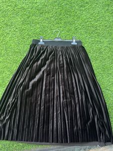 velvet skirt and only brand top
