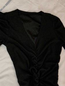 V-Neck Black Dress perfect for party bodycon dres