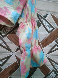 Cute Multicolour Printing Crop Top