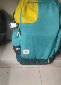 Stylish Teal and Yellow Backpack