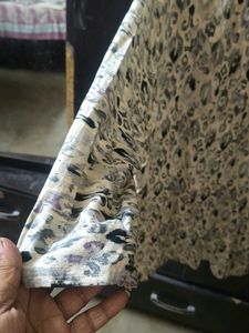 Stylish Abstract Print Tunic Top