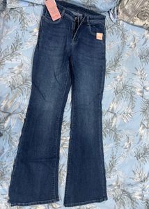 Flared Dark Wash Jeans