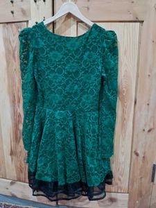Elegant Green Lace Dress