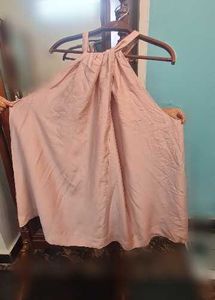 H&M Season 26' Blush Pink Halter Neck Dress