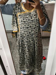 Anarkali Angrakha Style Sharara (3Pcs Suit)