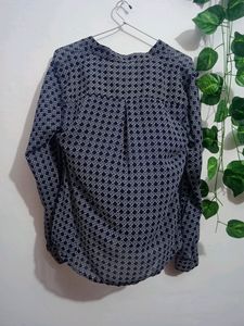 Check Full Sleeves Georgette Shirt