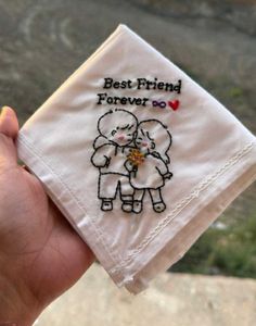 Forever Close – Embroidered Handkerchief