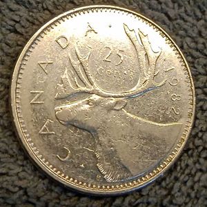 1982 Canadian Quarter Dollar